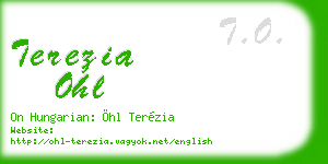 terezia ohl business card