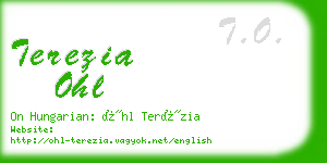 terezia ohl business card